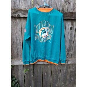 vintage miami dolphins crewneck sweatshirt xl